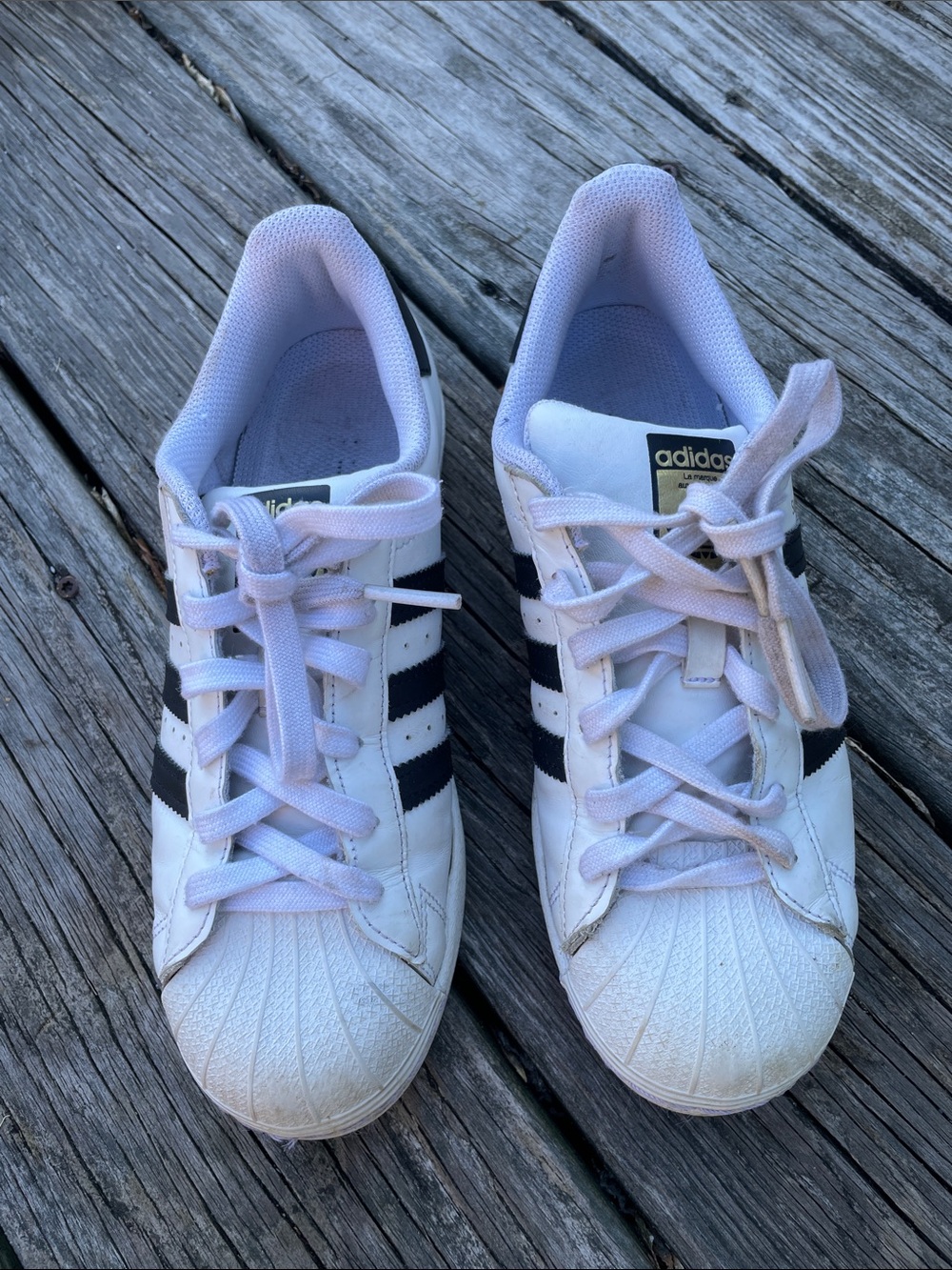 adidas White and Black Classic Sneakers